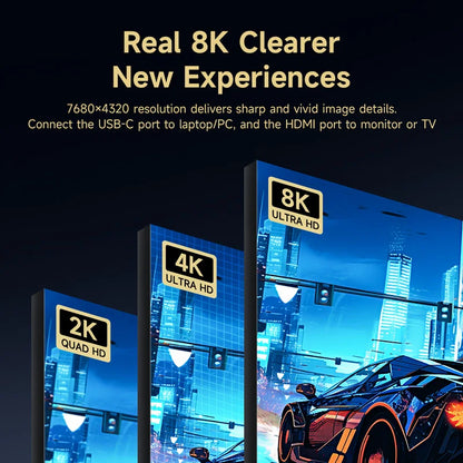 Hagibis USB-C to HDMI Cable 8K