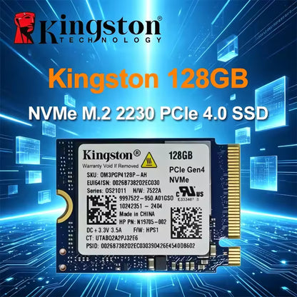 Kingston NVMe M.2 2230 PCIe 4.0 SSD 128GB