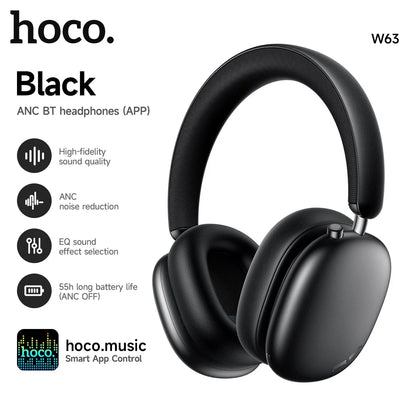 HOCO W63 ANC Wireless Headphones with App Control