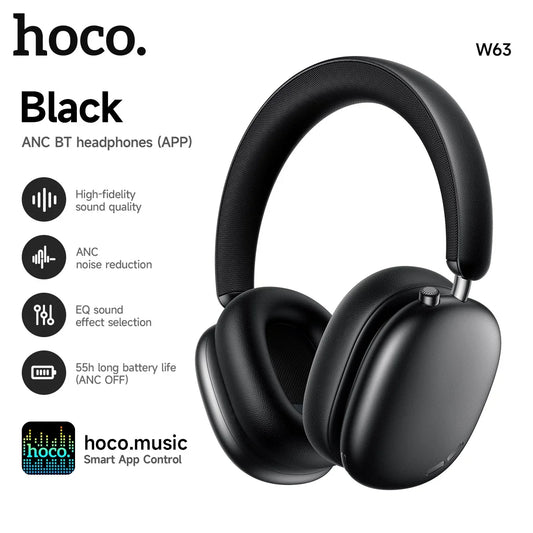 HOCO W63 ANC Wireless Headphones with App Control