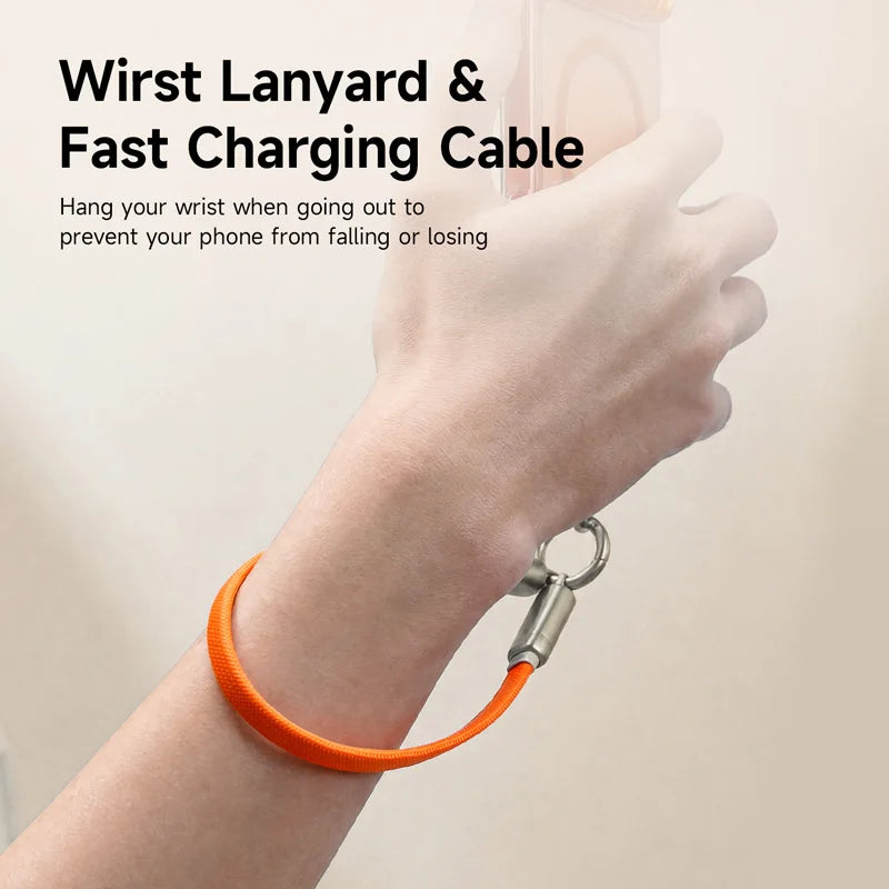 Hagibis 240W USB-C Lanyard Cable with Keychain