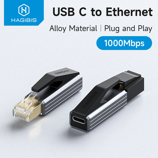 USB C to Ethernet RJ45 Adapter