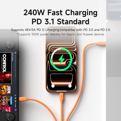 Hagibis Magnetic USB-C Cable 240W