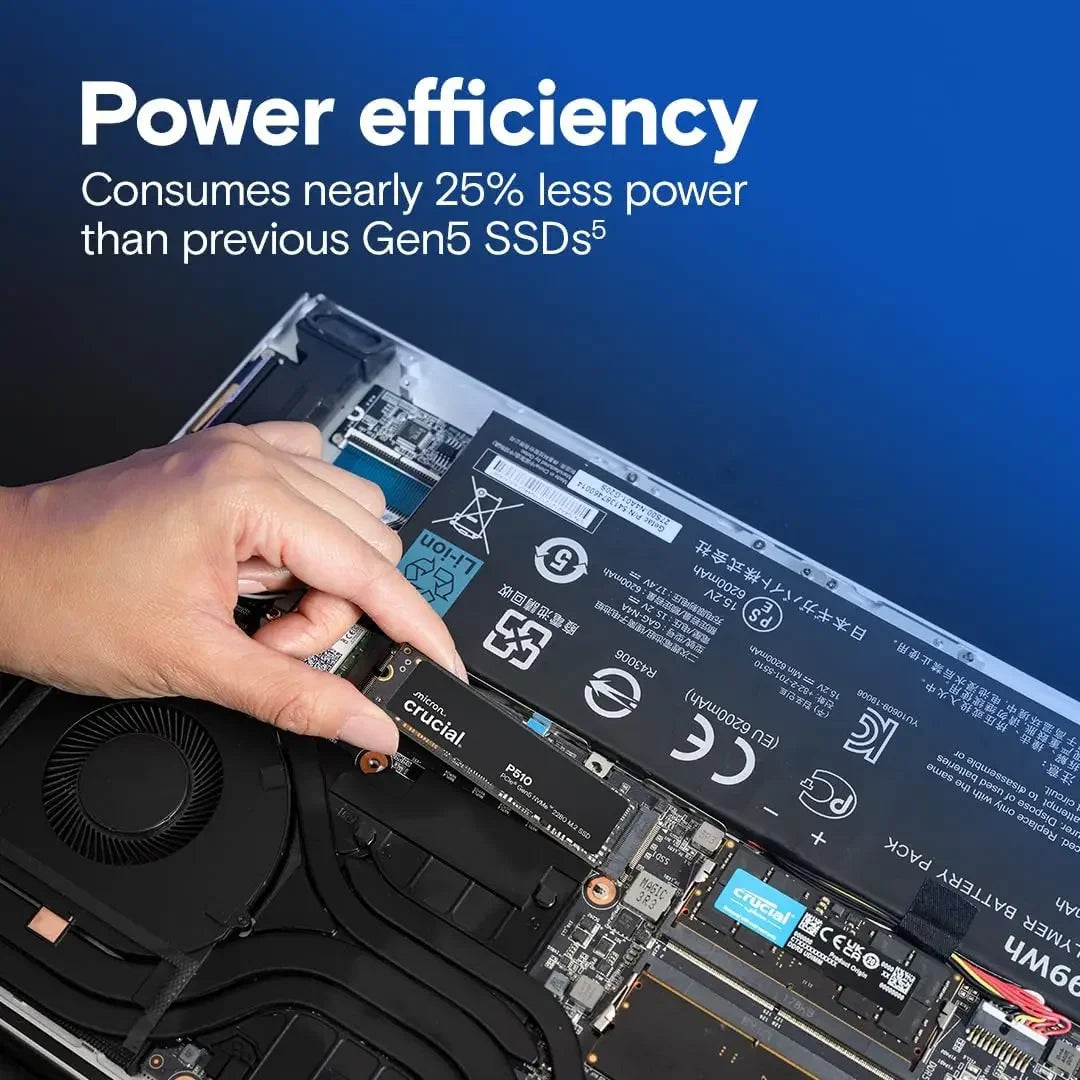 Crucial P510 NVMe M.2 2280 PCIe 5.0 SSD