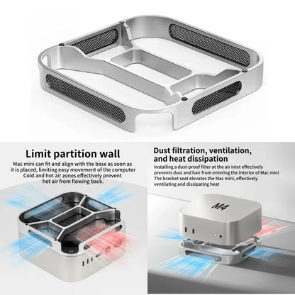 Cooling Stand with Dust Filter for Mac Mini M4 & M4 Pro