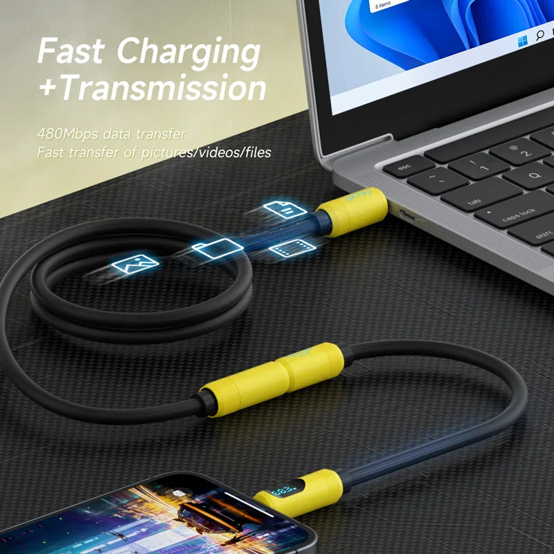 USB C Extension Cable Male to Female PD 240W Hagibis