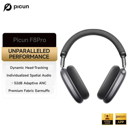 Picun F8 Pro ANC Bluetooth Headphones with 3D Spatial Audio