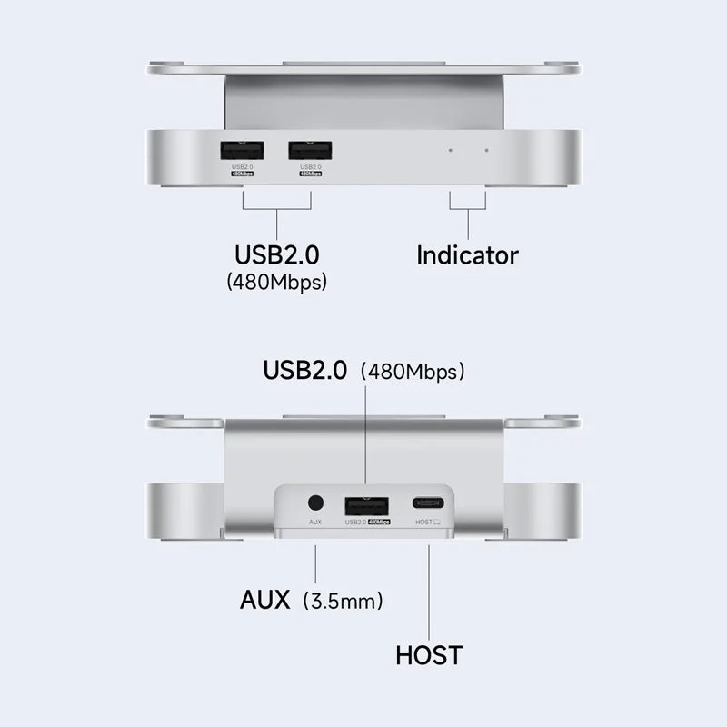 USB C Hub with USB4 Hard Drive Enclosure 40Gbps MC60 Pro