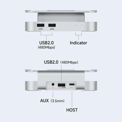 USB C Hub with USB4 Hard Drive Enclosure 40Gbps MC60 Pro