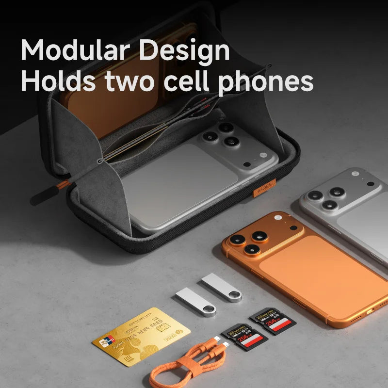 Hagibis Hard Shell Phone Carrying Case & Organizer
