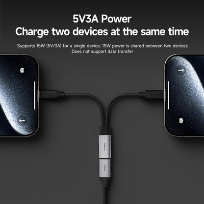 Hagibis USB-C 1-to-2 Charging Splitter Cable
