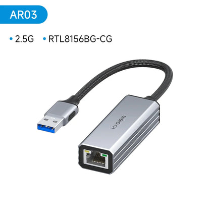 Hagibis USB-A to Ethernet Adapter 1Gbps/2.5Gbps