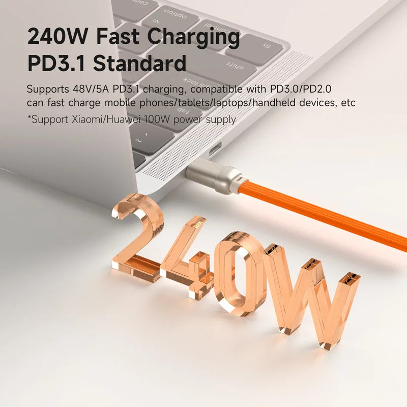Hagibis 240W USB-C Lanyard Cable with Keychain