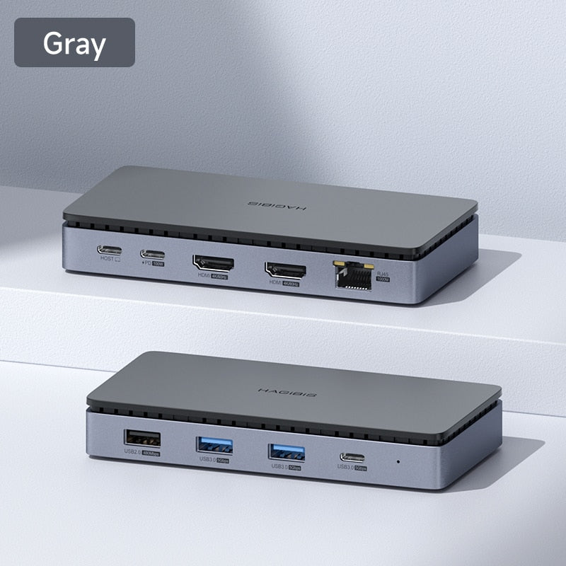 8 in 1 USB-C Docking Station HAGIBIS