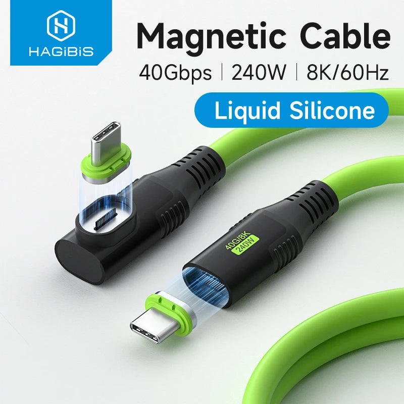 USB4 Magnetic Full Function Cable 240W 40Gbps | Hagibis – Hagibis Shop