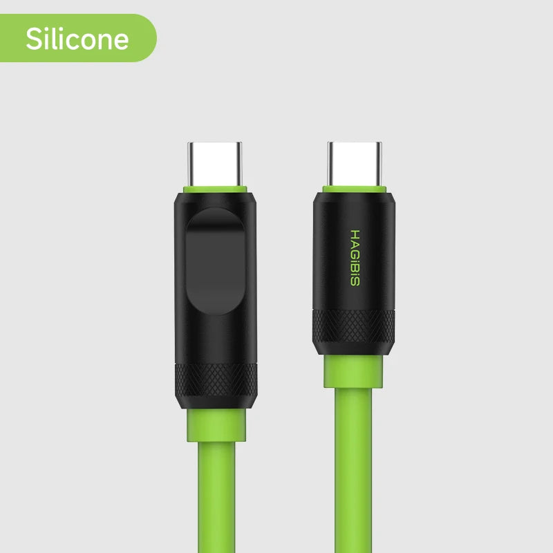 USB C Cable with LED Display USB4 HAGIBIS
