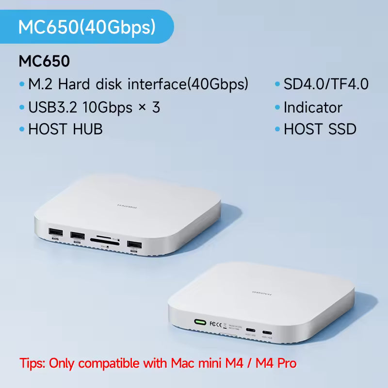 Hagibis USB-C Docking Station MC65 for Mac mini M4/M4 Pro