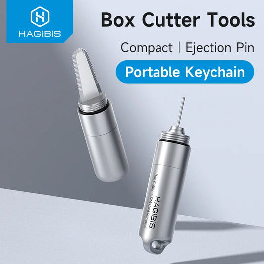 Hagibis Portable Box Cutter & SIM Eject Tool
