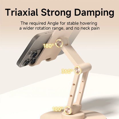 360° Folding Stand with Stable Base – Triple Axis Rotation