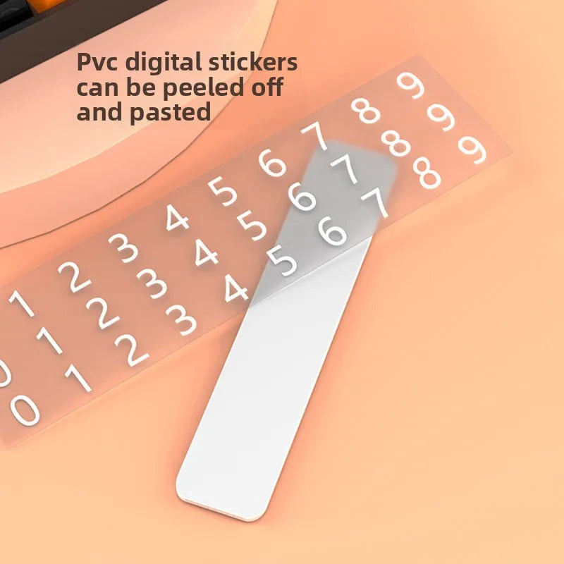 Mechanical Keyboard Style Temporary Parking Number Plate