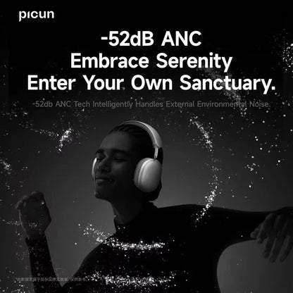 Picun F8 Pro ANC Bluetooth Headphones with 3D Spatial Audio