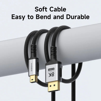 Mini DisplayPort to DisplayPort 1.4 Cable Bi-Directional