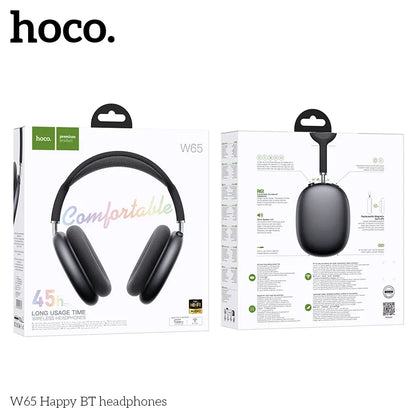 Hoco W65 Happy BT headphones packaging on a white background