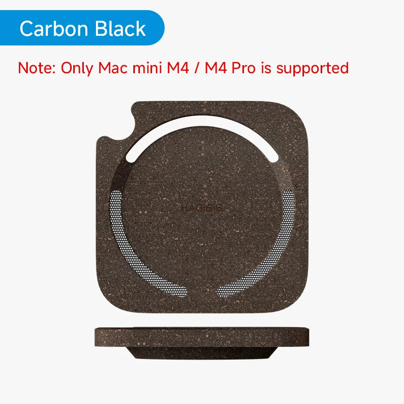 Carbon black wireless charging pad with HUAERDA branding on a white background