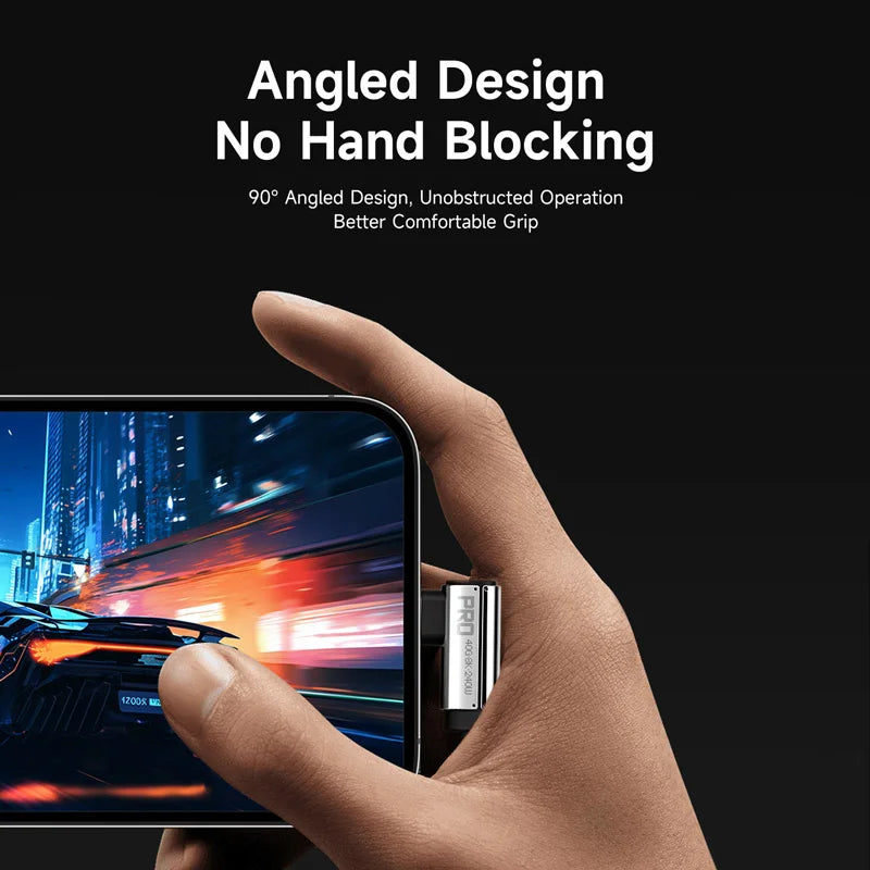 USB4 Right-Angle Cable 40Gbps 240W