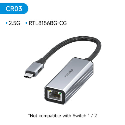 Hagibis USB-C to Ethernet Adapter with 100W PD