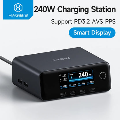 Hagibis 240W Smart Display Charging Station