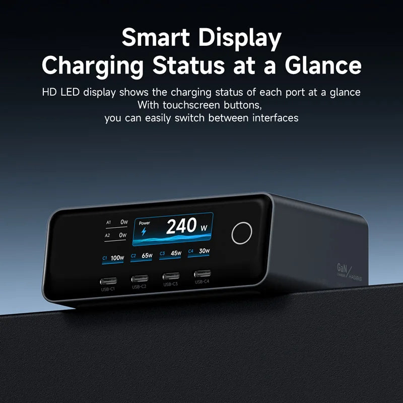 Hagibis 240W Smart Display Charging Station