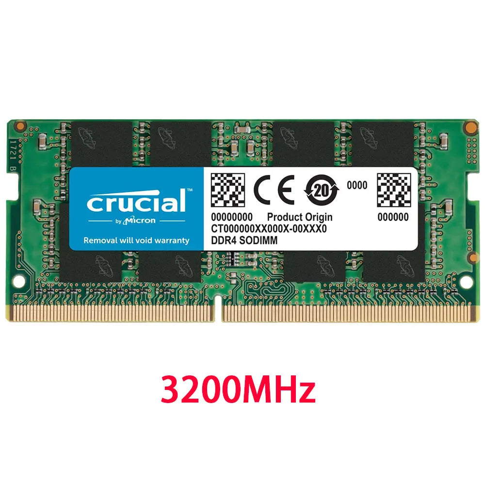 Crucial DDR4 SODIMM Laptop Memory 3200MHz