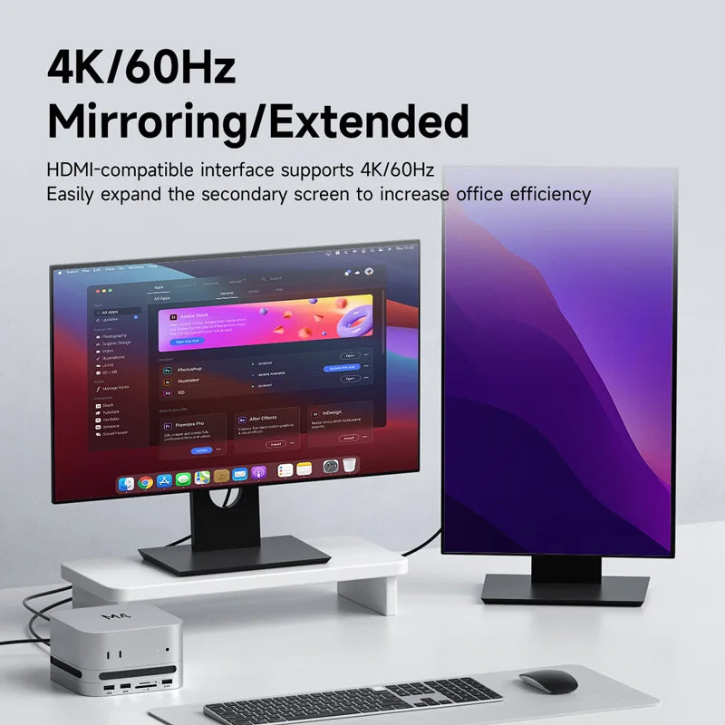 USB-C Docking Station for Mac mini M4 Hagibis
