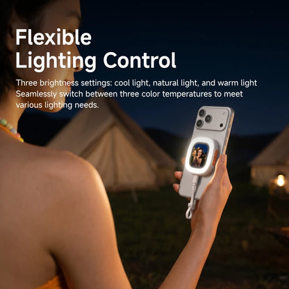Hagibis Magnetic Selfie Monitor with LED Fill Light