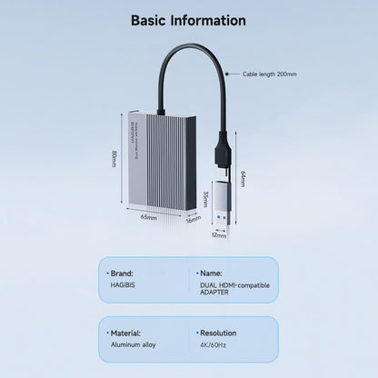 Dual HDMI Adapter 4K M1/M2