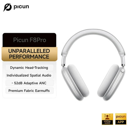 Picun F8 Pro ANC Bluetooth Headphones with 3D Spatial Audio