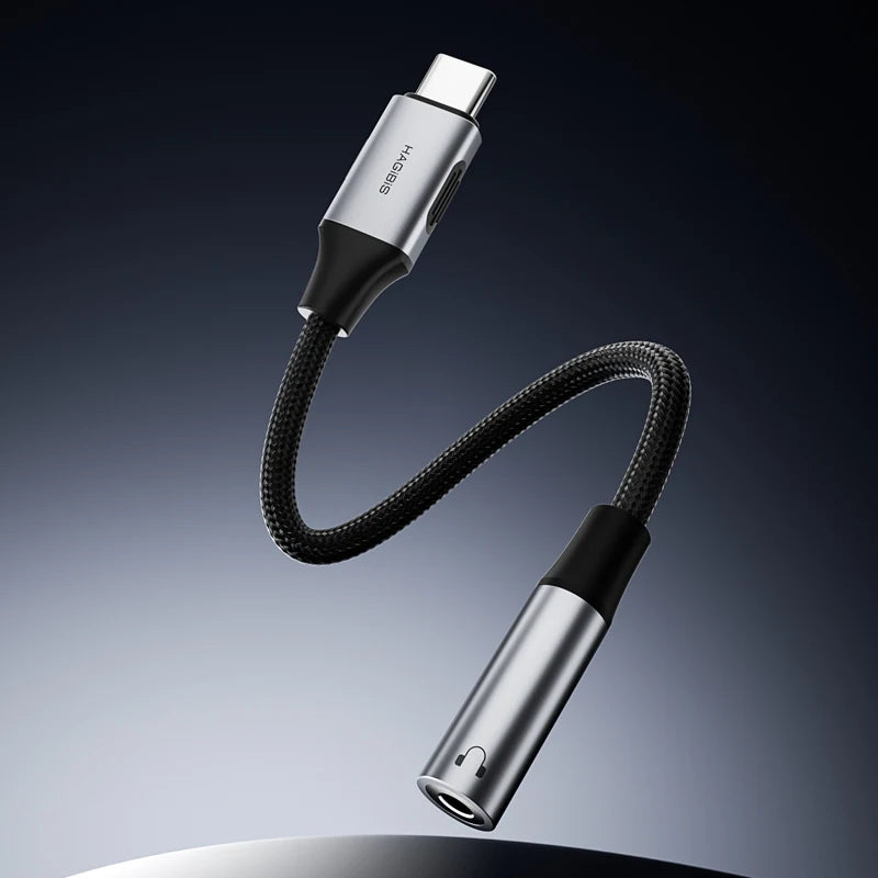 Hagibis USB-C to 3.5mm Hi-Fi DAC Adapter 32bit 384kHz