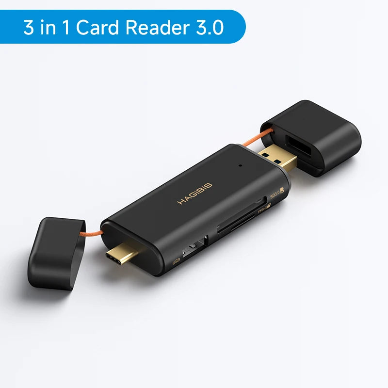 Hagibis 3-in-1 High-Speed SD 4.0 Card Reader
