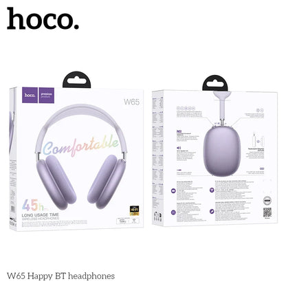 Hoco W65 Happy BT headphones packaging on a white background