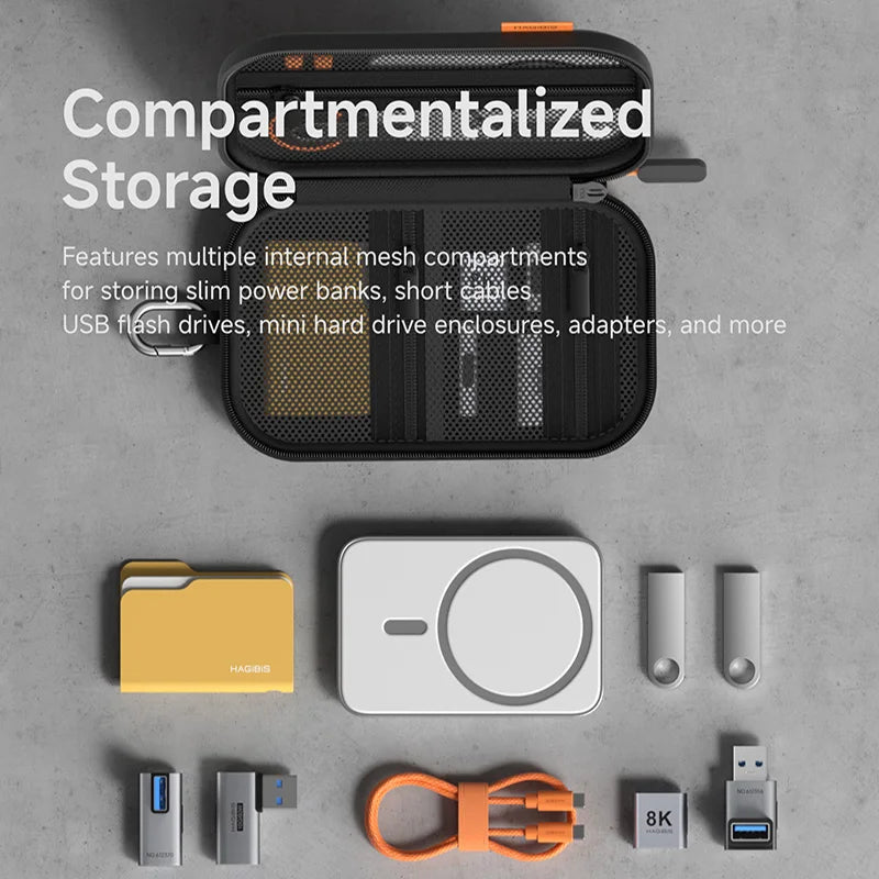 Hagibis Portable Tech Accessories Organizer Pouch