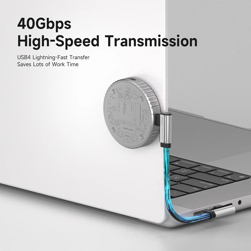 USB4 Right-Angle Cable 40Gbps 240W