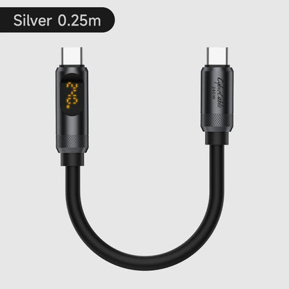 Short USB C Cable with LED Display Hagibis