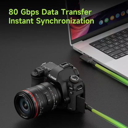 Hagibis USB-C Camera Tether Cable 80Gbps 240W Right Angle
