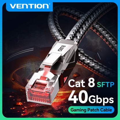 VENTION Cat8 Ethernet Cable 40Gbps 2000MHz SFTP
