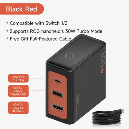 Hagibis GaN 100W USB-C TV Dock for Nintendo Switch 1 & 2