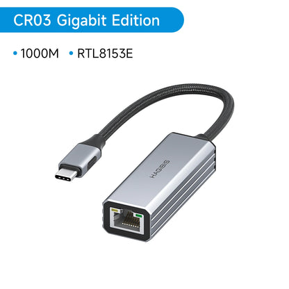 Hagibis USB-C to Ethernet Adapter with 100W PD