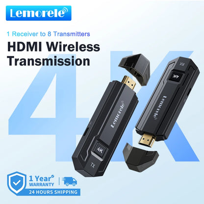 Lemorele P50 4K Wireless HDMI Transmitter & Receiver Kit