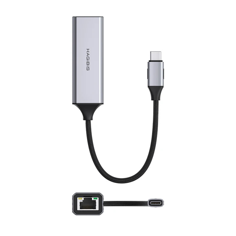 Hagibis USB-C to Ethernet Adapter with 100W PD