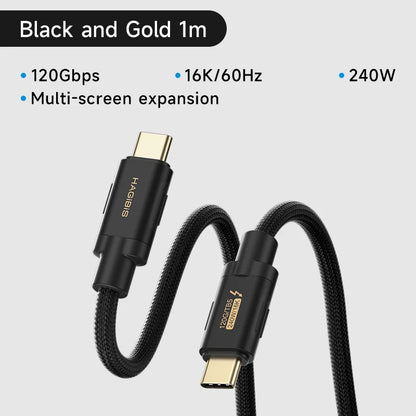 Thunderbolt 5 Ultra-Soft Cable 120Gbps, 240W Power Delivery